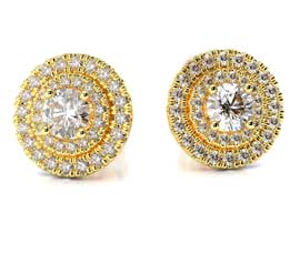 Vogue Crafts and Designs Pvt. Ltd. manufactures Diamond Stud Earrings at wholesale price.